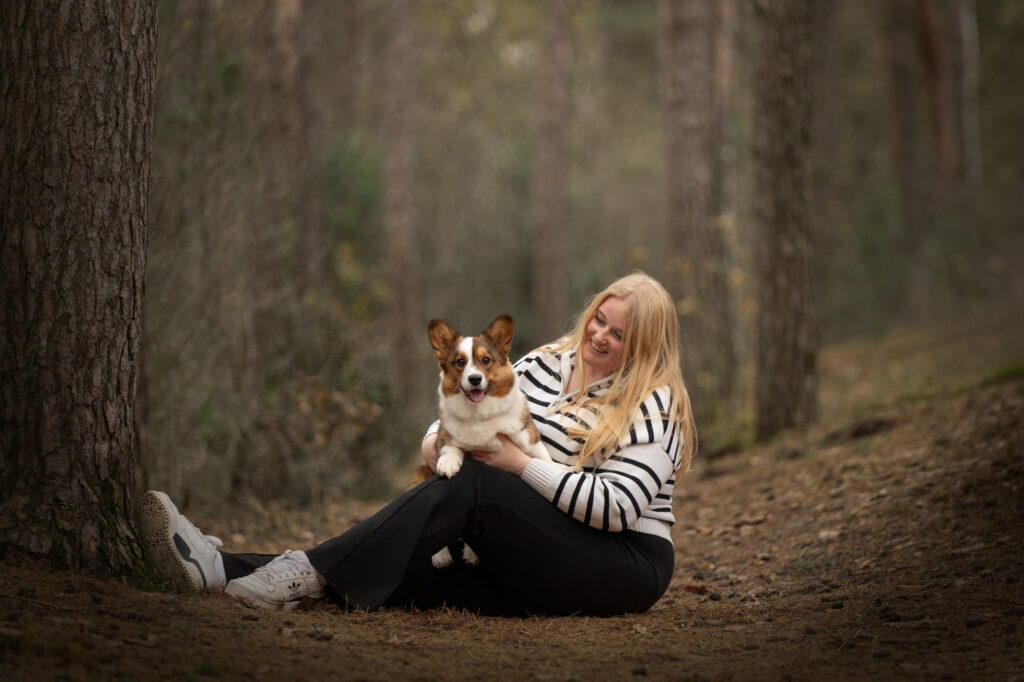 Honden fotoshoot met baasje